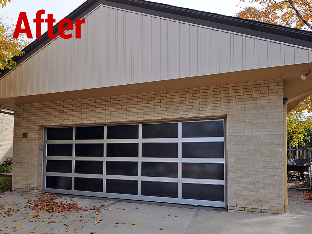 After picture of a Siouxland garage door