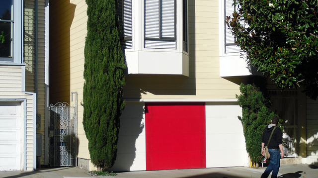 Overhead Door Sioux City Red Garage Door