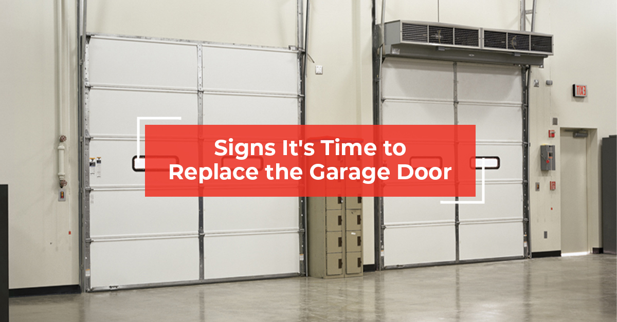Signs it's time to replace the garage door